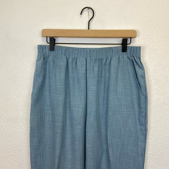 Vintage light blue tapered trouser pants size large - Picture 2 of 5